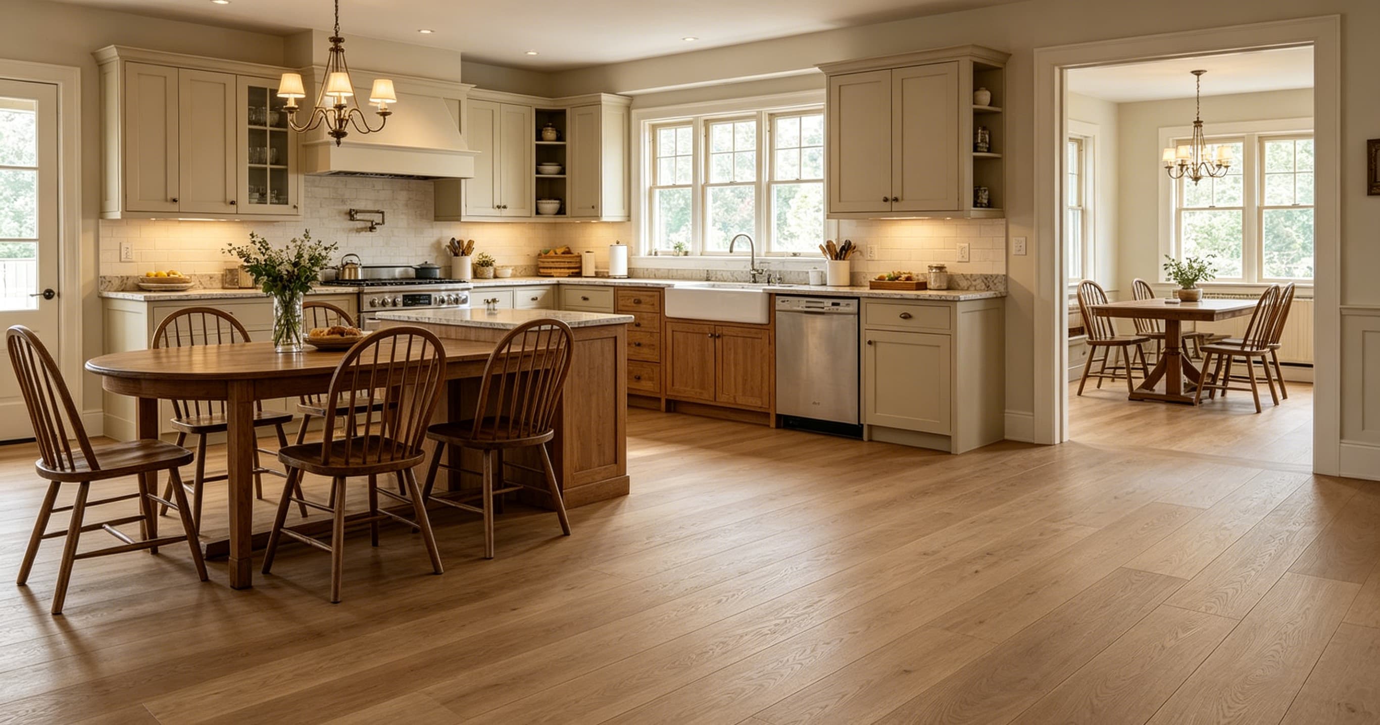 Luxury interior featuring Athens engineered hardwood flooring