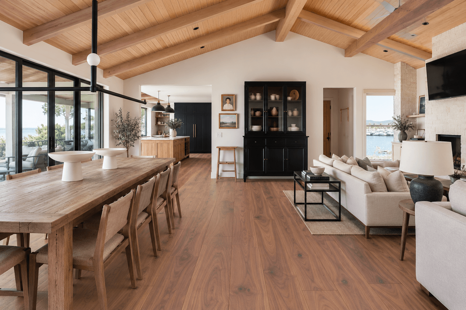 Luxury interior featuring Cortona engineered hardwood flooring