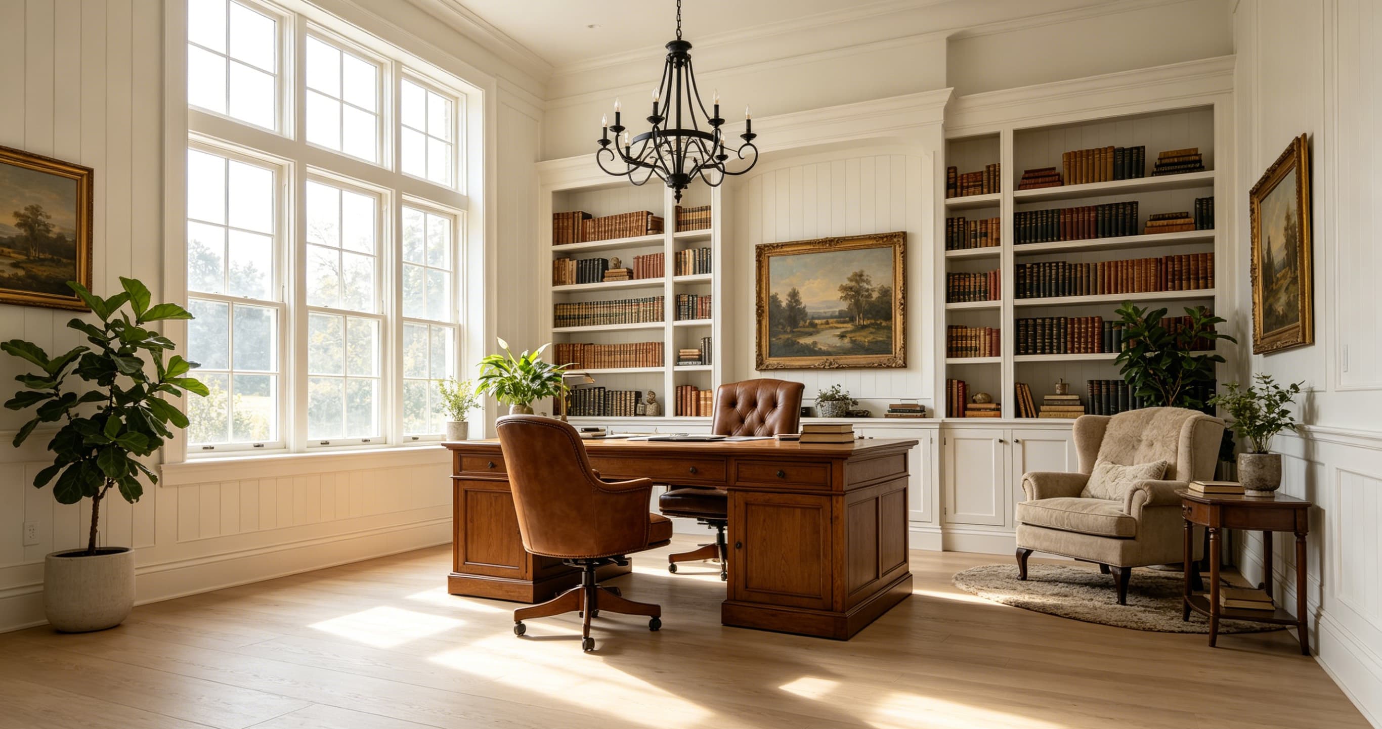 Luxury interior featuring Valencia engineered hardwood flooring